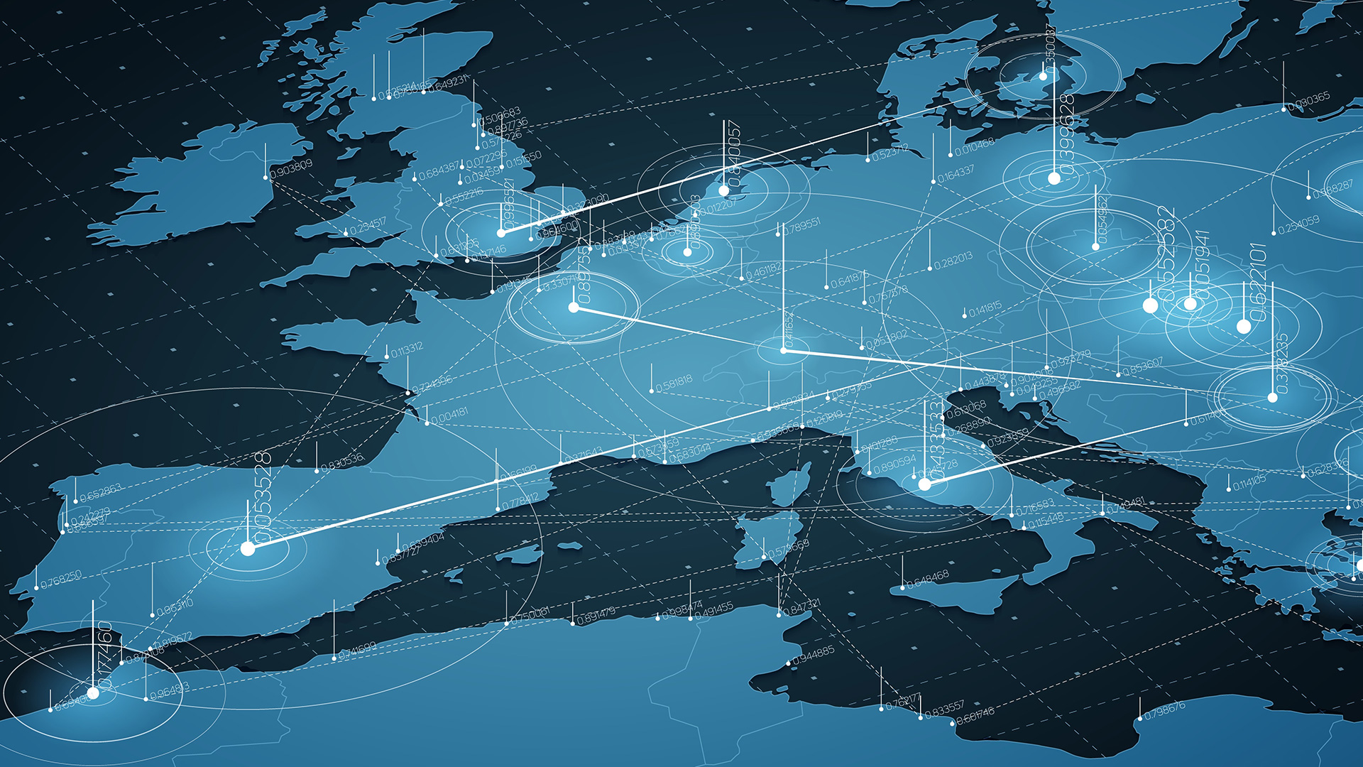 Eine Karte von Europa